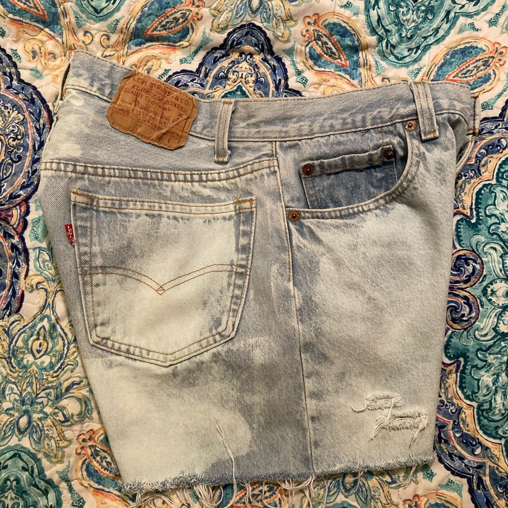 Vintage Levi’s 501 button fly cut offs.